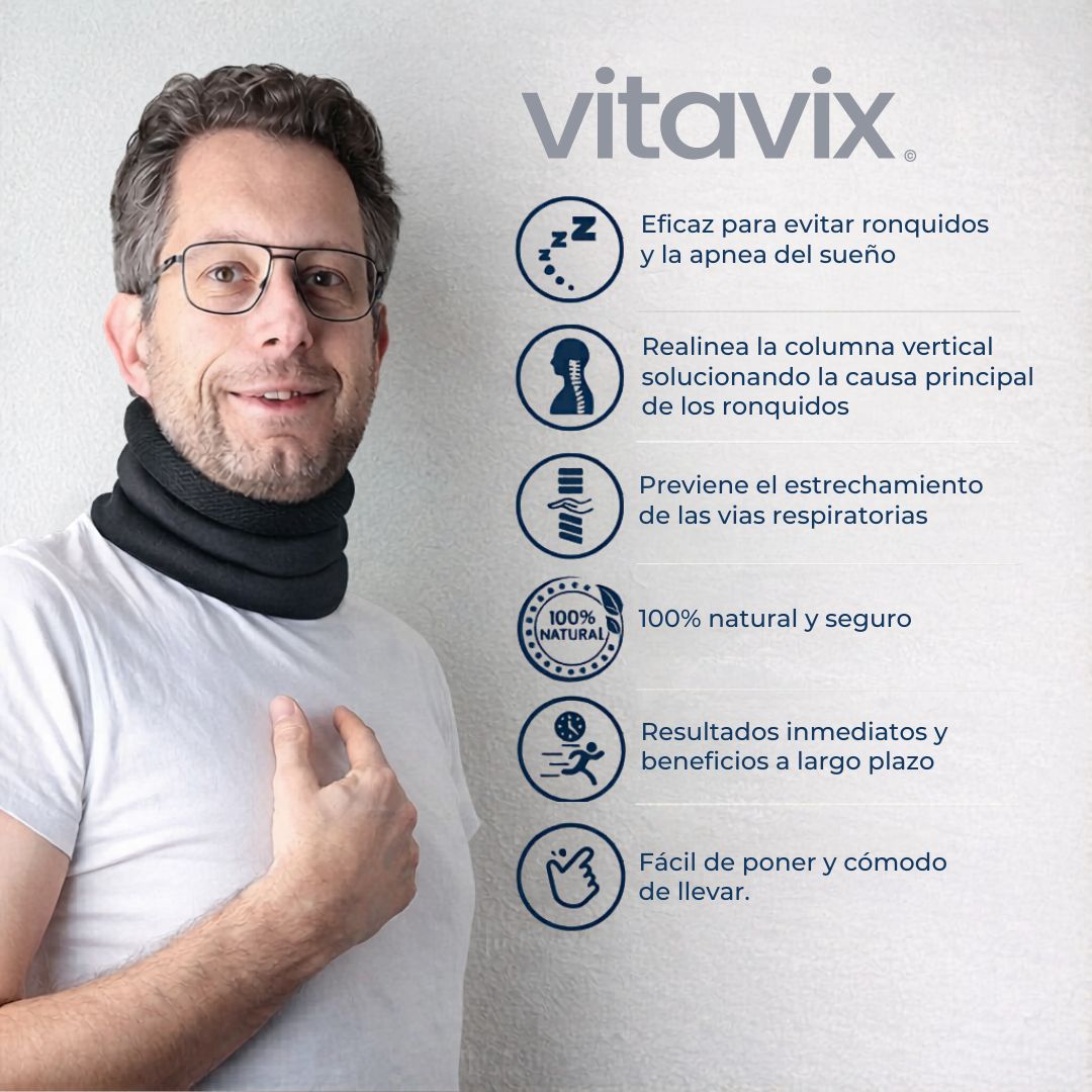 VITAVIX NIGHTBAND | COLLARÍN CERVICAL PARA RONQUIDOS Y DESCANSO PROFUNDO